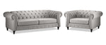 Derbyshire Sofa and Chair and a Half Set - Grey