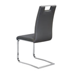 Rory Side Chair - Grey, Chrome