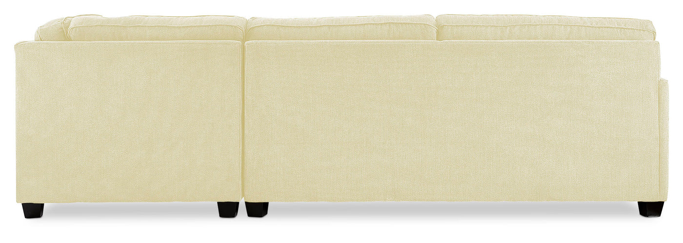 Anatasia 2-Piece Sectional with Right-Facing Chaise - Ivory