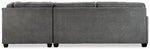 Anatasia 2-Piece Sectional with Right-Facing Chaise - Charcoal