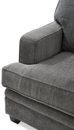 Anatasia 2-Piece Sectional with Right-Facing Chaise - Charcoal