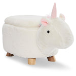 Unicorn Storage Ottoman - White
