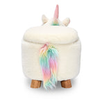 Unicorn Storage Ottoman - White