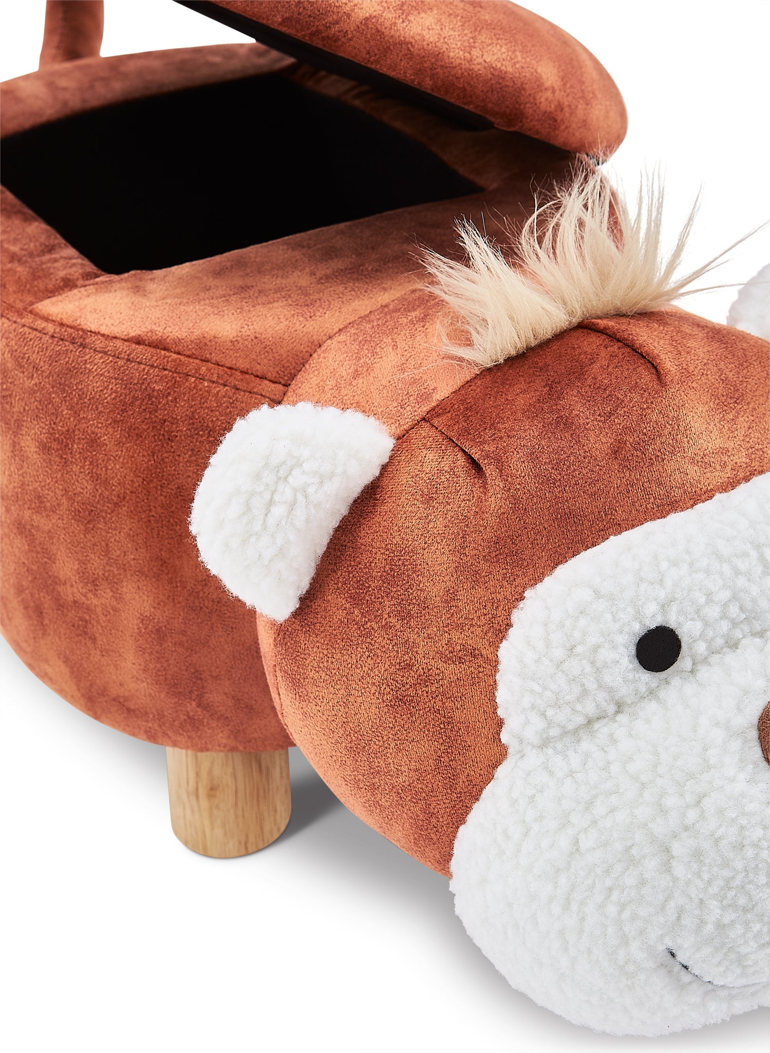 Monkey Storage Ottoman - Brown