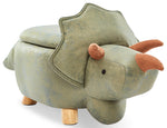 Dinosaur Storage Ottoman - Green