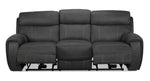 Martin Power Reclining Sofa - Dark grey