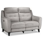 Lucas Power Reclining Loveseat - Silver Grey