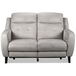 Lucas Power Reclining Loveseat - Silver Grey