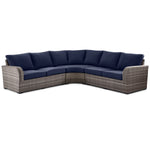 Melville Two- 3-Piece Outdoor Sectional - Navy