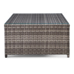 Melville Two- Outdoor Coffee Table with 2 Ottoman- Navy