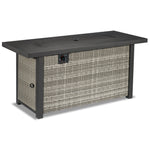 Melville One - Outdoor Rectangular Fire Table - Grey