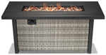 Melville One - Outdoor Rectangular Fire Table - Grey