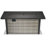 Melville One - Outdoor Rectangular Fire Table - Grey