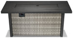Melville One - Outdoor Rectangular Fire Table - Grey
