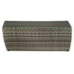 Melville One - Outdoor Coffee Table with Tempered Glass - Grey