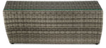 Melville One - Outdoor Coffee Table with Tempered Glass - Grey