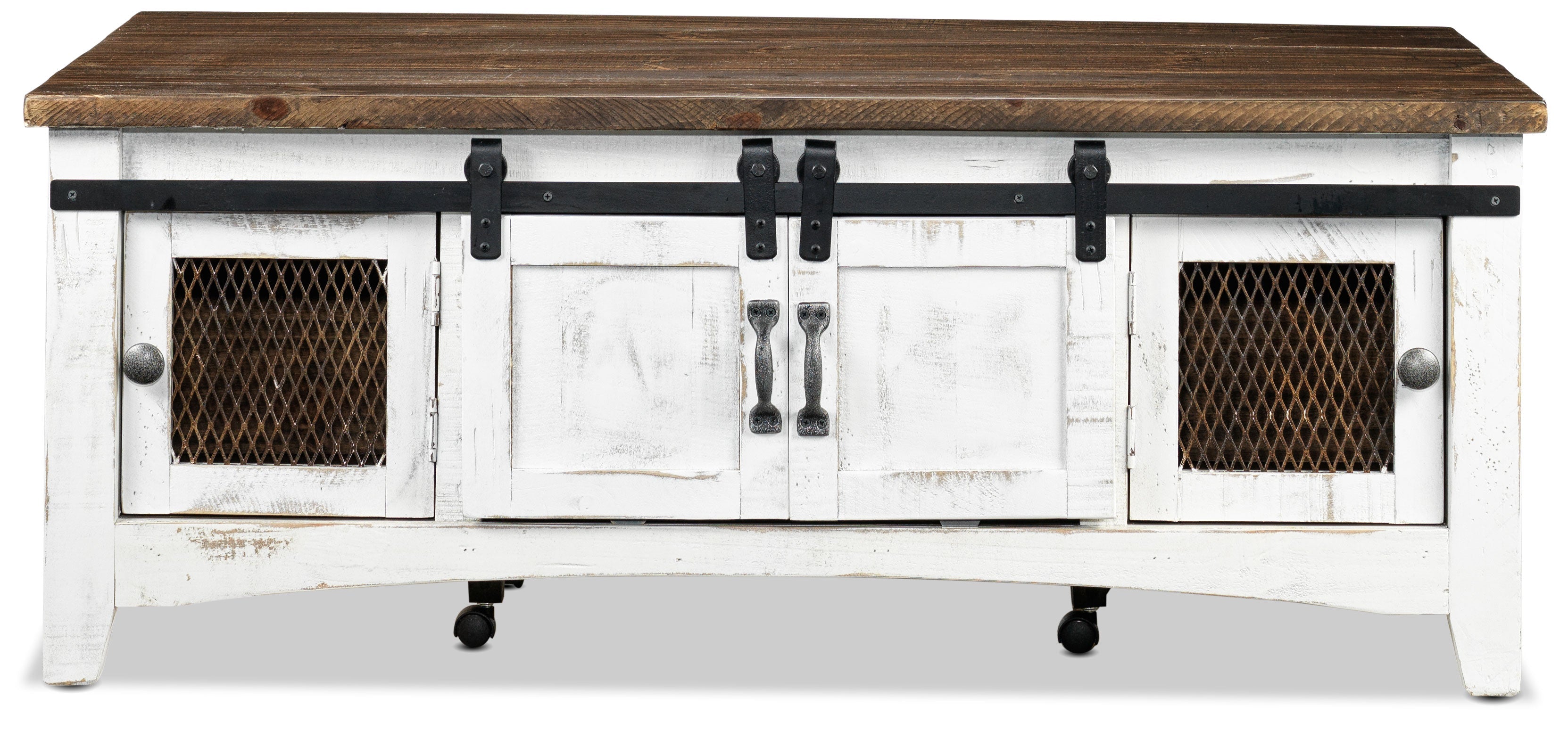 Pueblo Coffee Table - Weathered White