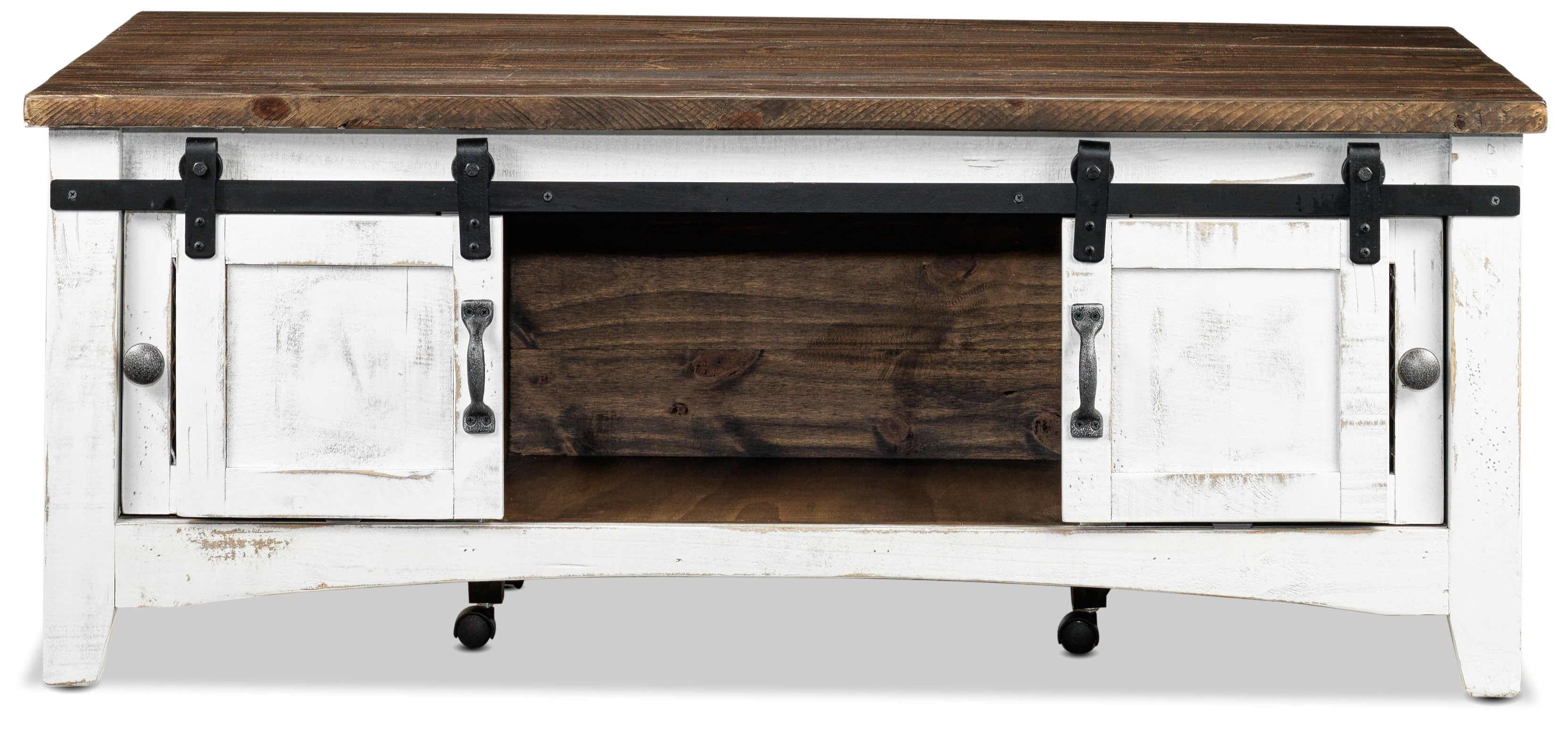 Pueblo Coffee Table - Weathered White