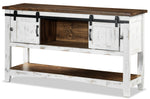 Pueblo Sofa Table - Weathered White