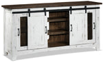 Pueblo 60" TV Stand - Weathered White