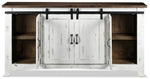 Pueblo 80" TV Stand - Weathered White