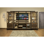 Baron 4-Piece Entertainment Wall Unit - Barnwood