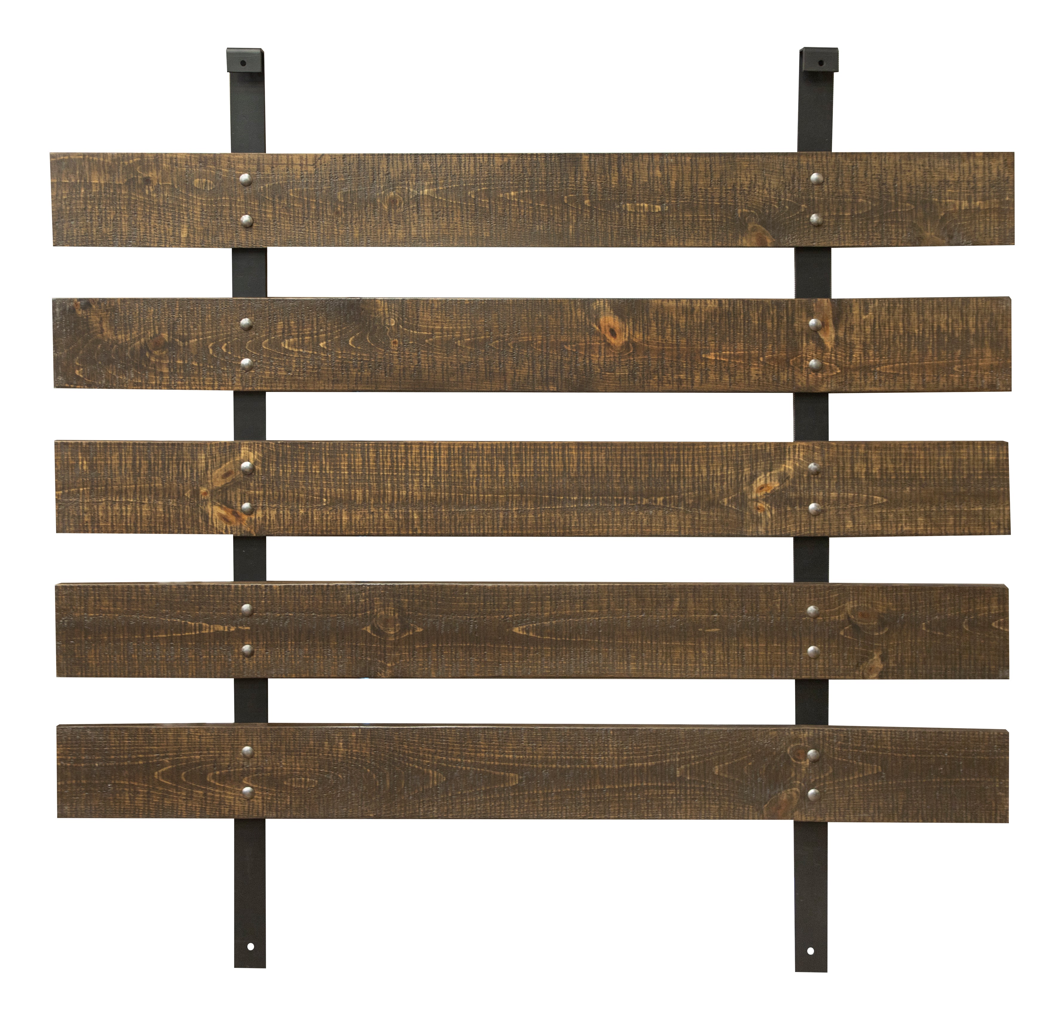 Baron 4-Piece Entertainment Wall Unit - Barnwood