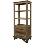 Baron 4-Piece Entertainment Wall Unit - Barnwood