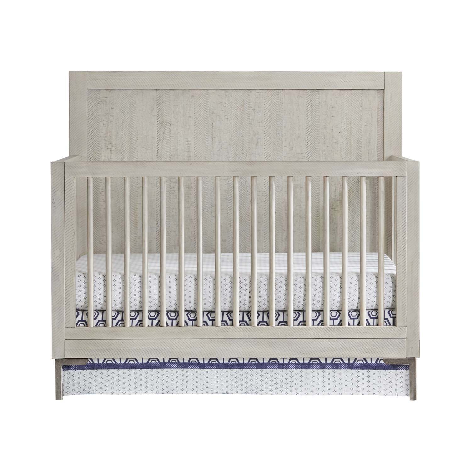Beck Convertible Crib with Full Size Wood Rails Package - Willow