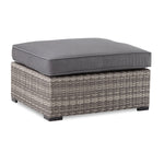 Caribe 2-Piece Outdoor Sectional and Ottoman - Grey
