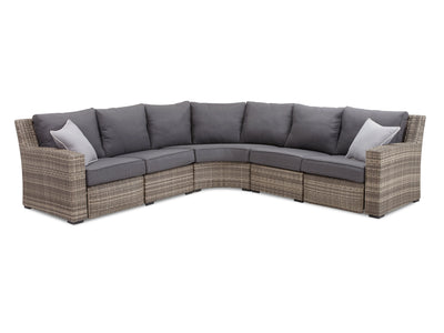 Le Mans 3-Piece Outdoor Reclining Sectional - Grey