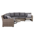 Le Mans 3-Piece Outdoor Reclining Sectional - Grey