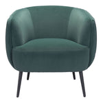 Zurri Modern Pleated Accent Chair - Bottle Green