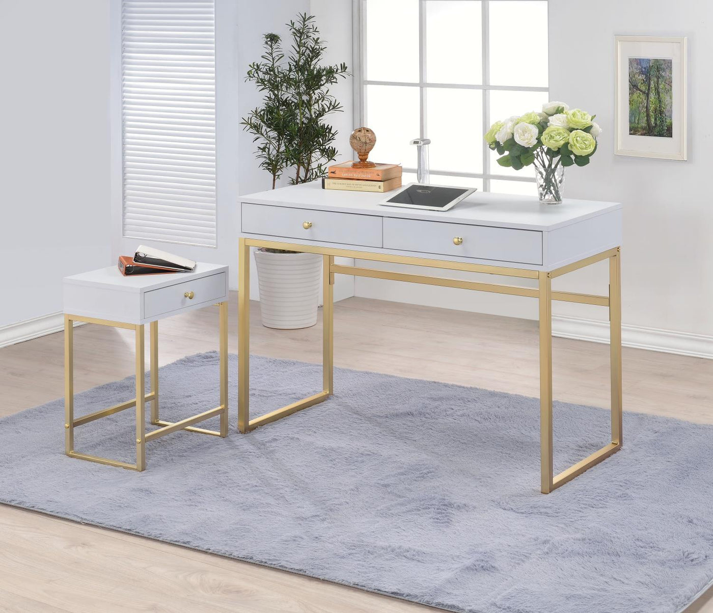 Wingham Accent Desk - White