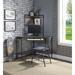 Me Corner Office Desk - Gunmetal