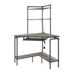 Me Corner Office Desk - Gunmetal