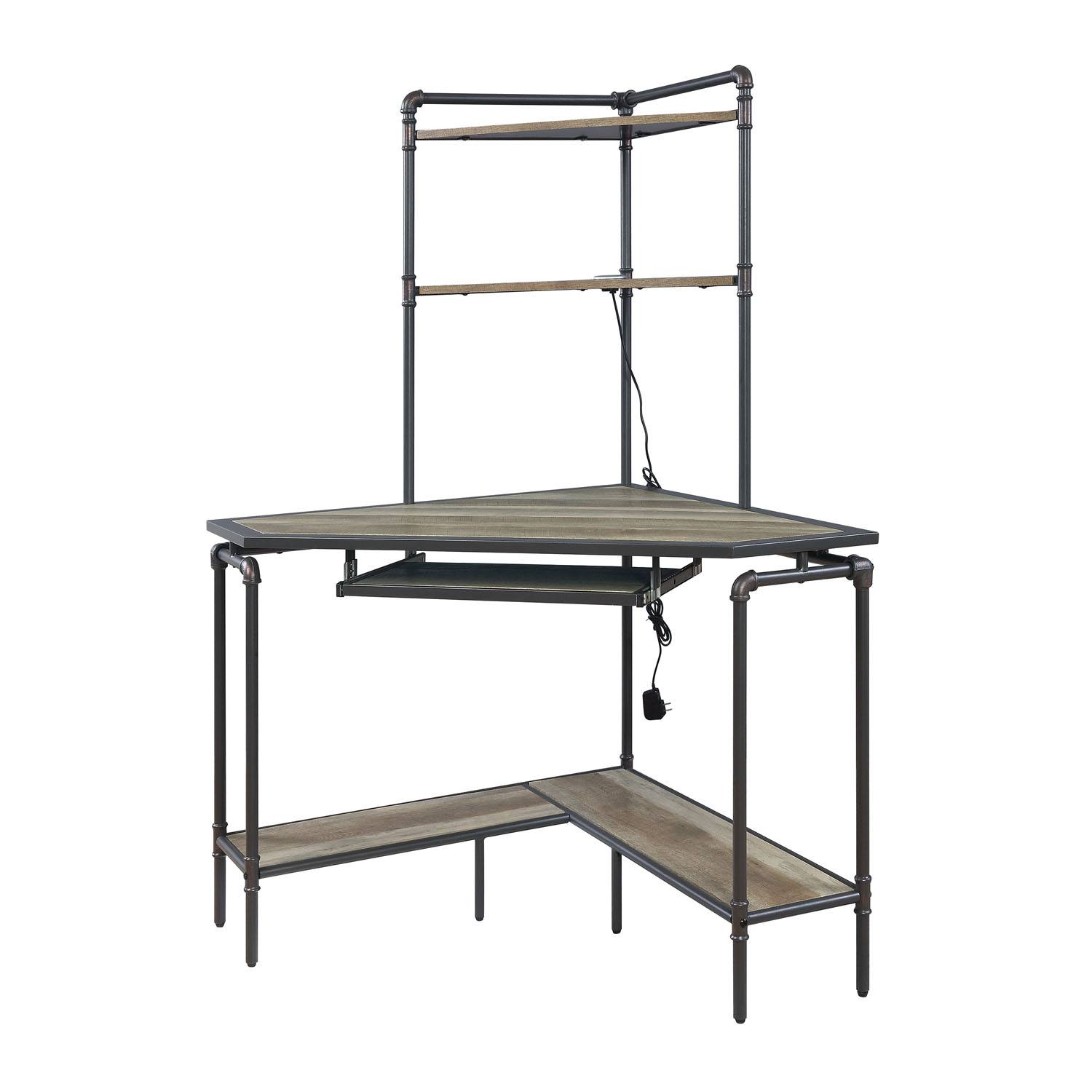 Me Corner Office Desk - Gunmetal