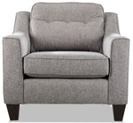 Rockford Sofa, Loveseat and Chair Set - Grey