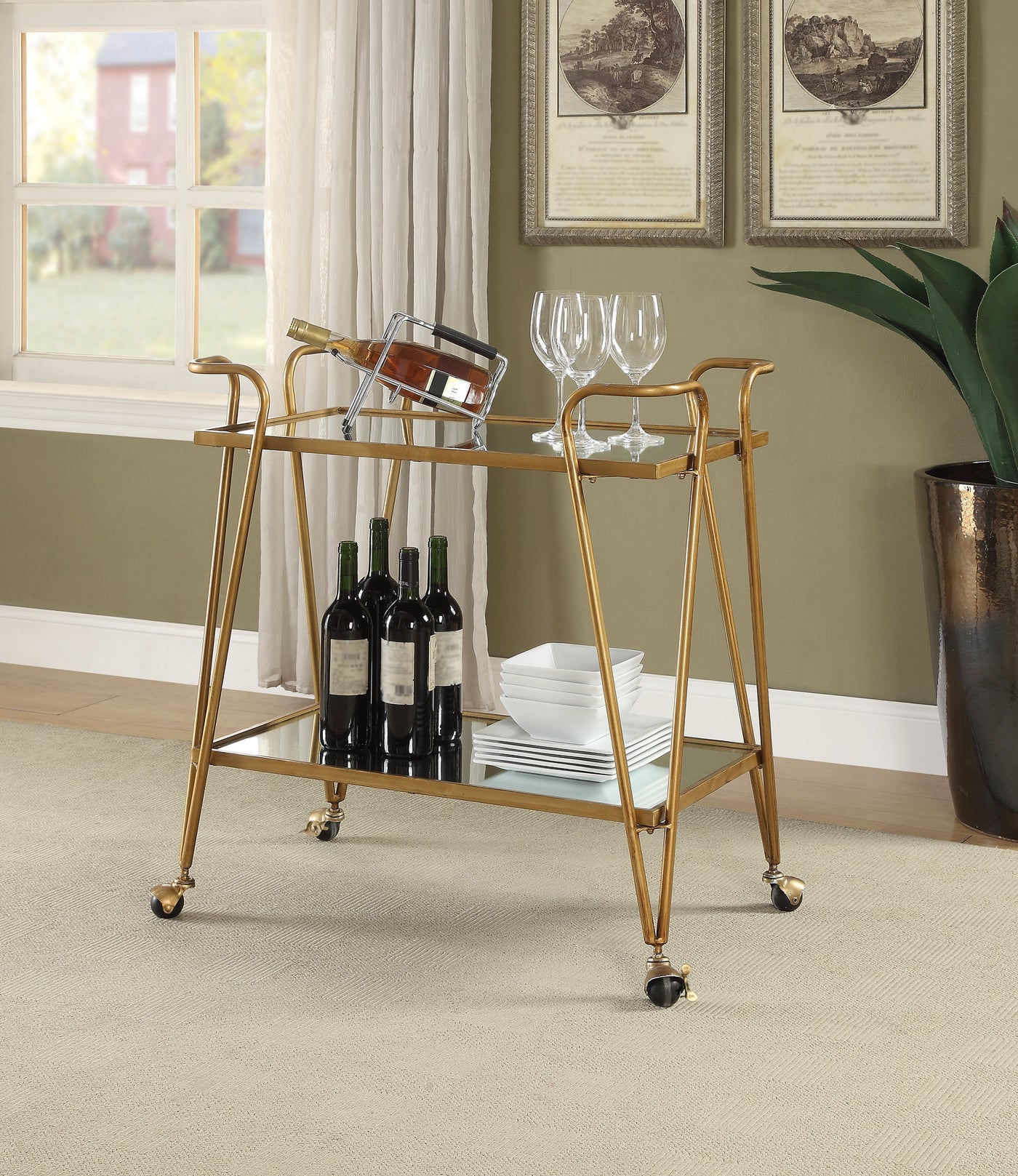 Ellie Bar Cart - Gold