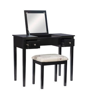 Virginia 2-Piece Vanity Set - Black