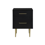 Valerie Glam Night Table - Black