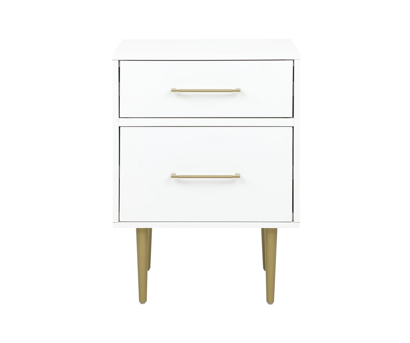 Valerie Glam Night Table - White