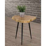 Aster Accent Table - Oak and Black