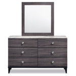 Amber 6-Piece King Bedroom Package - Grey, Black