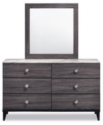 Amber 6-Piece King Bedroom Package - Grey, Black