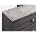Amber 6 Drawer Dresser - Grey, Black