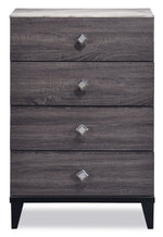 Amber 5-Piece Queen Bedroom Package - Grey, Black