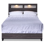 Amber 3-Piece Queen Bed - Grey, Black