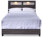 Amber 3-Piece Queen Bed - Grey, Black