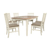 Barrie 7-Piece Extendable Dining Set - Antique White, Brown